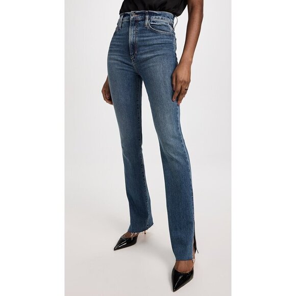 💕FAVORITE DAUGHTER💕 Valentina Super High Rise Tower Jean Medium Indigo 29 NWT - Picture 3 of 16